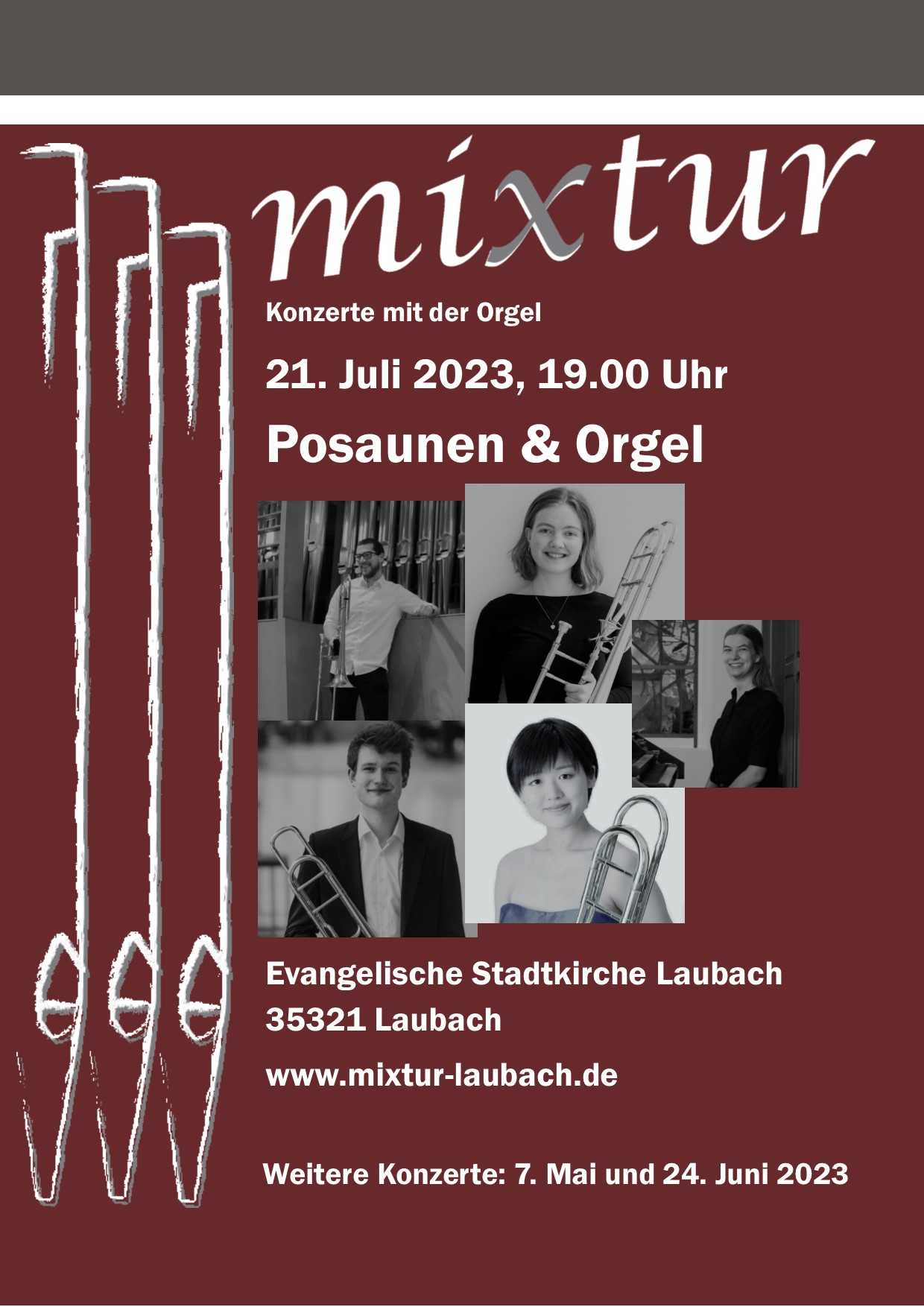 "mixtur" Konzerte mit der Orgel "Posaune und Orgel"