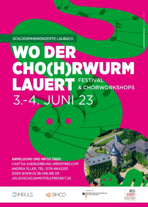 Schlossparkkonzert Laubach - Wo der Cho(h)rwurm lauert