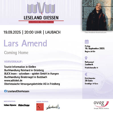 "Coming Home" Leseland Giessen mit Lars Amend
