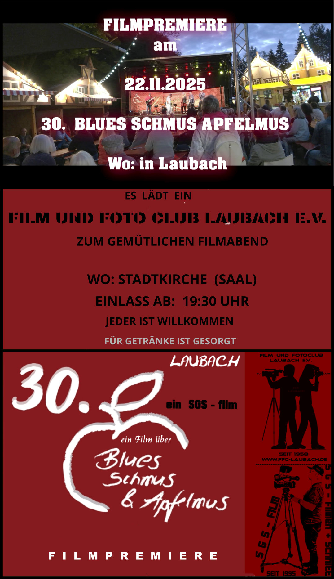 Filmpremiere "30. Blues, Schmus & Apfelmus