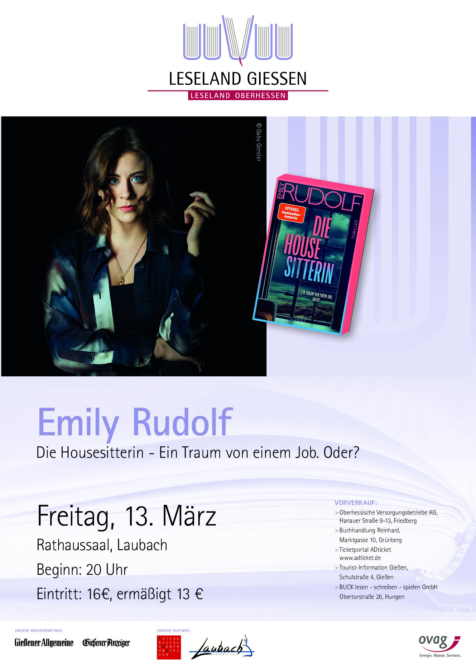 "Emily Rudolf" liest für das LeseLand Gießen