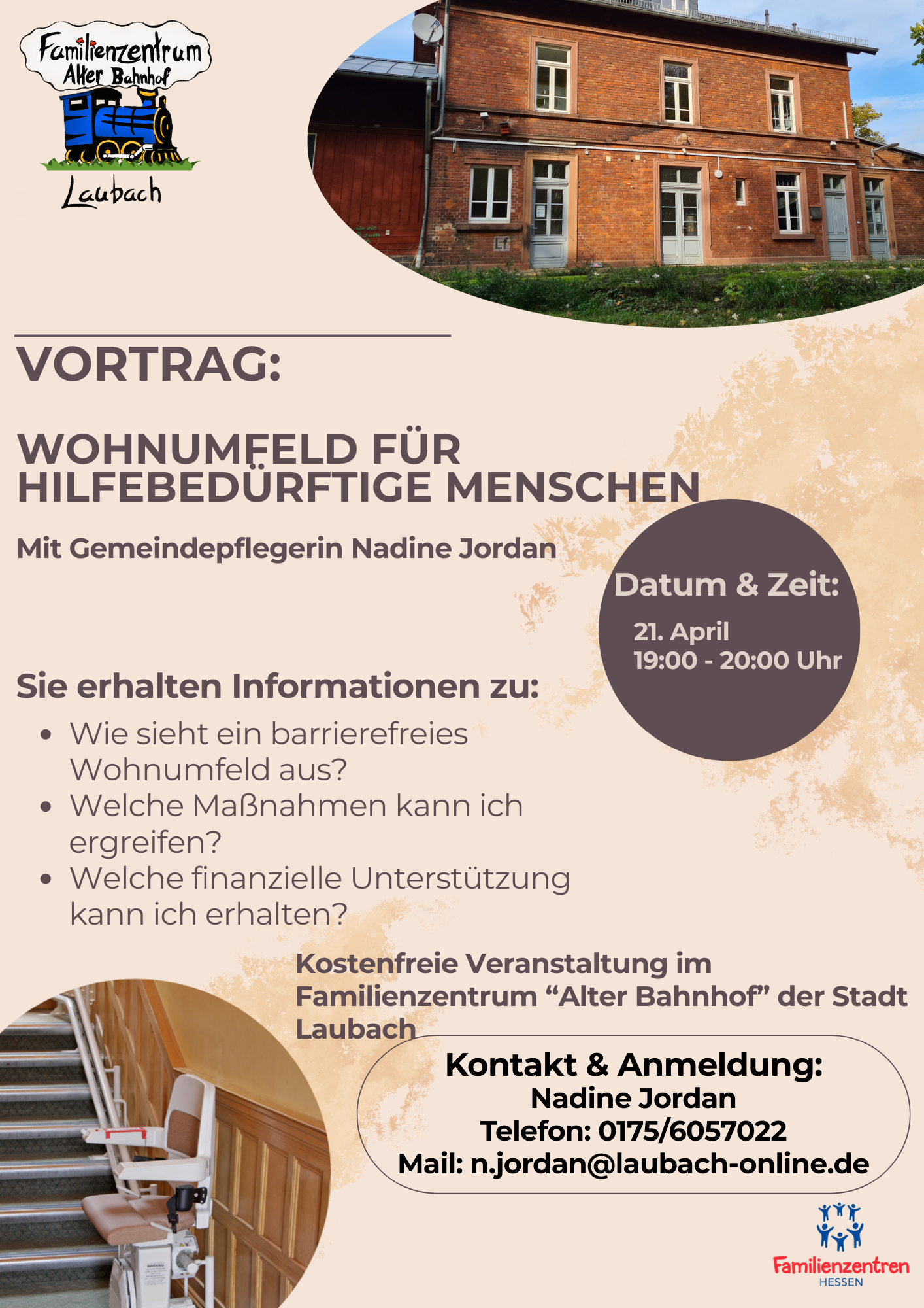 Vortrag: Wohnumfeld für hilfebedürftige Menschen