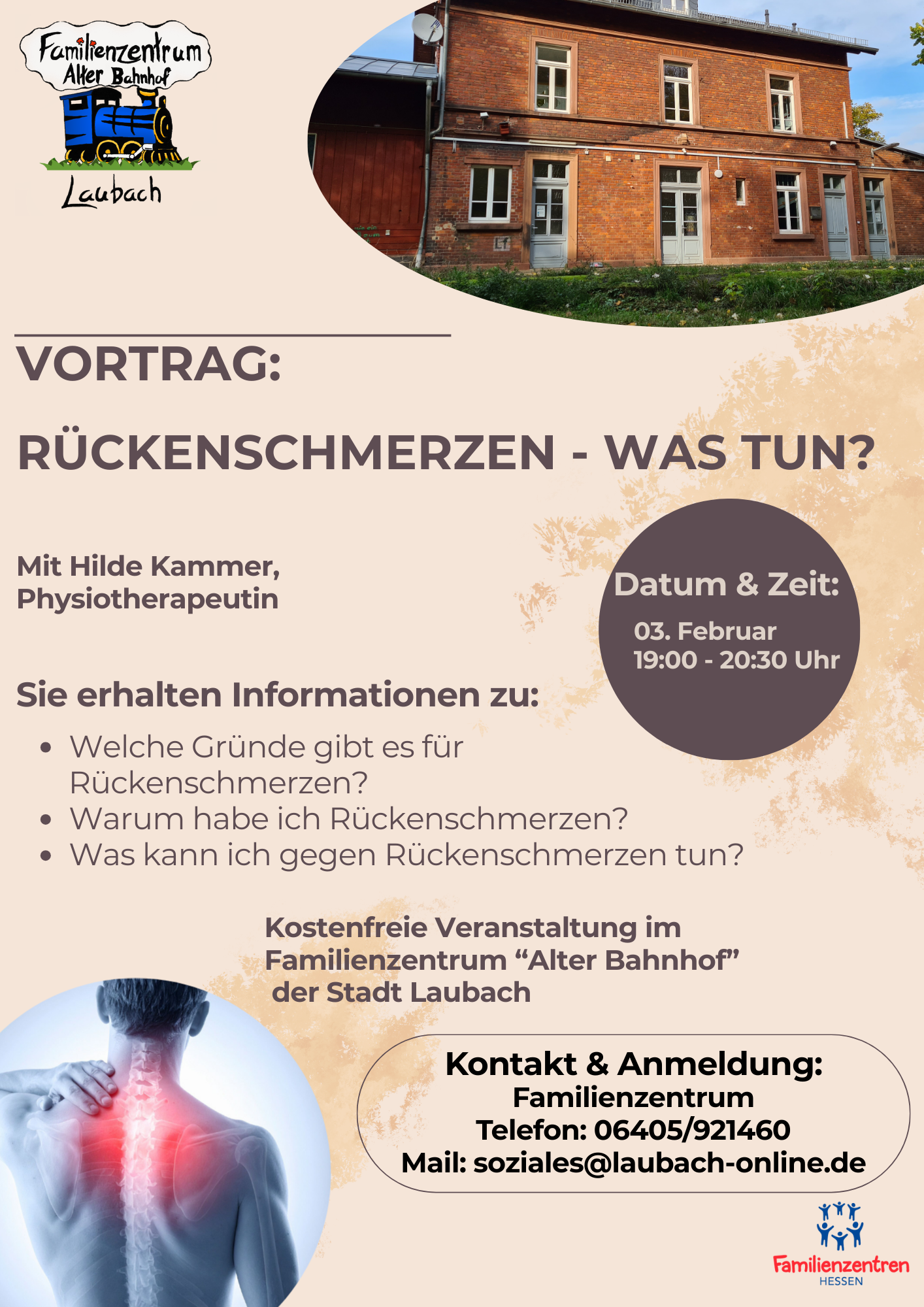 Vortrag: Rückenschmerzen - was tun?