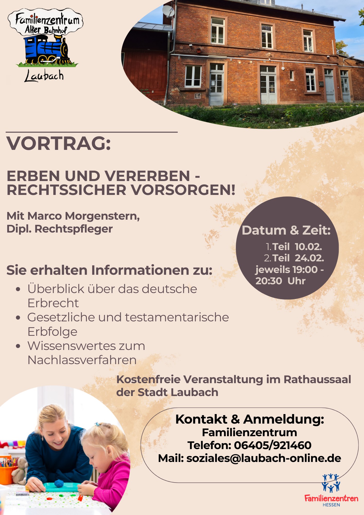 Vortrag: Erben & Vererben - Rechtssicher vorsorgen! (Teil 1)