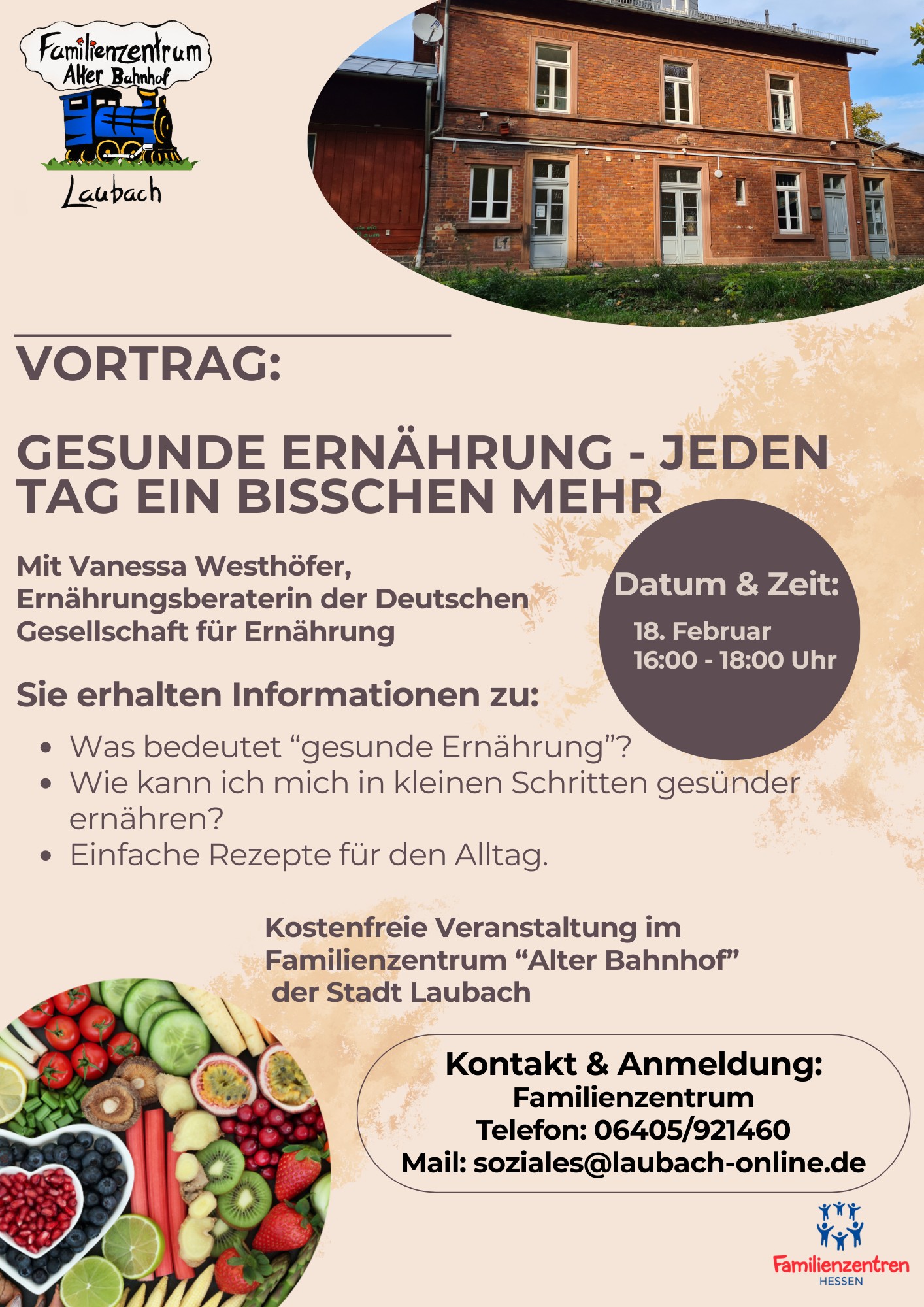 Vortrag: Gesunde Ernährung - jeden Tag ein bisschen mehr