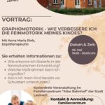 Vortrag: Graphomotorik - wie verbessere ich die Feinmotorik meines Kindes?