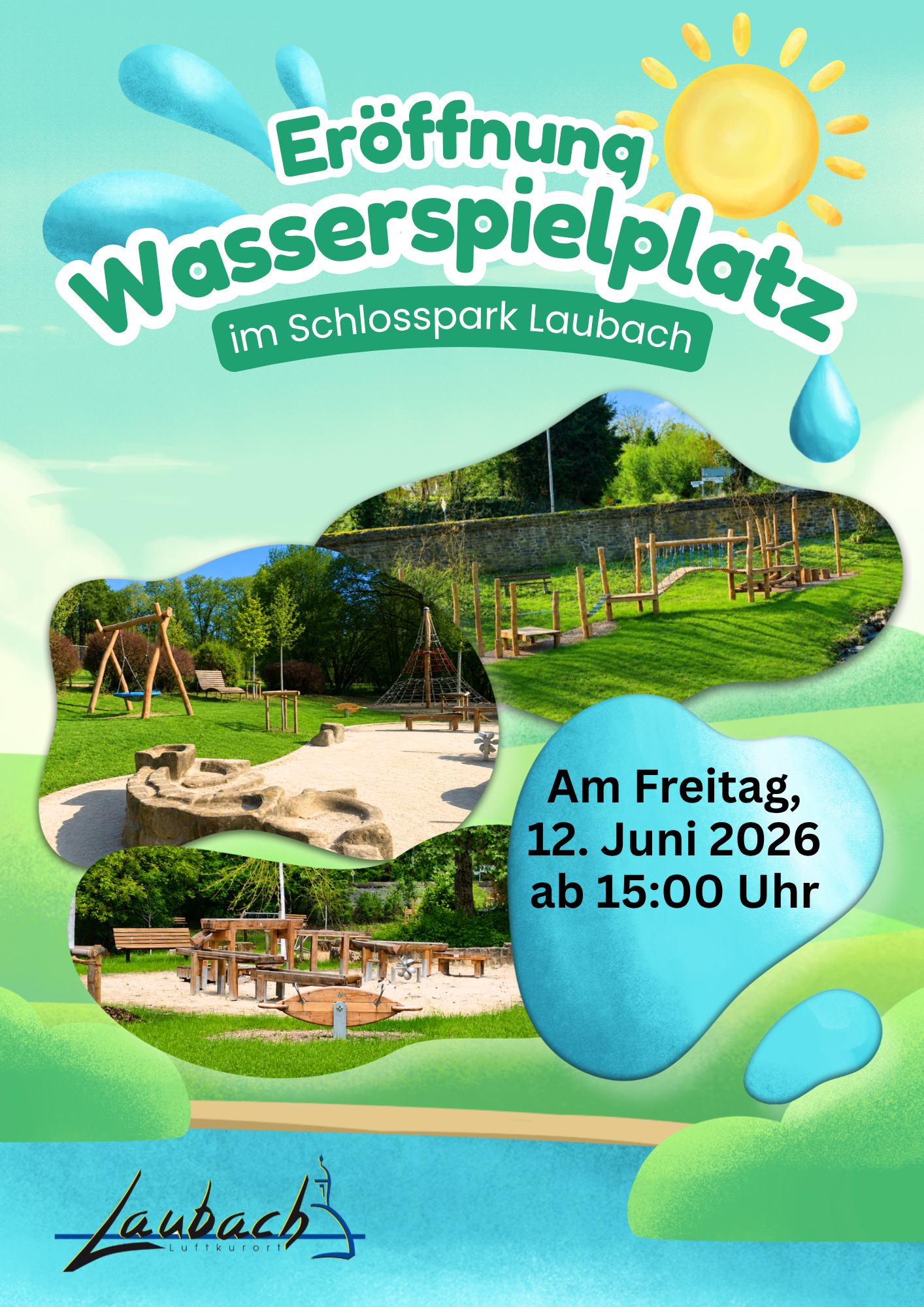 Eröffnung des Wasserspielplatzes