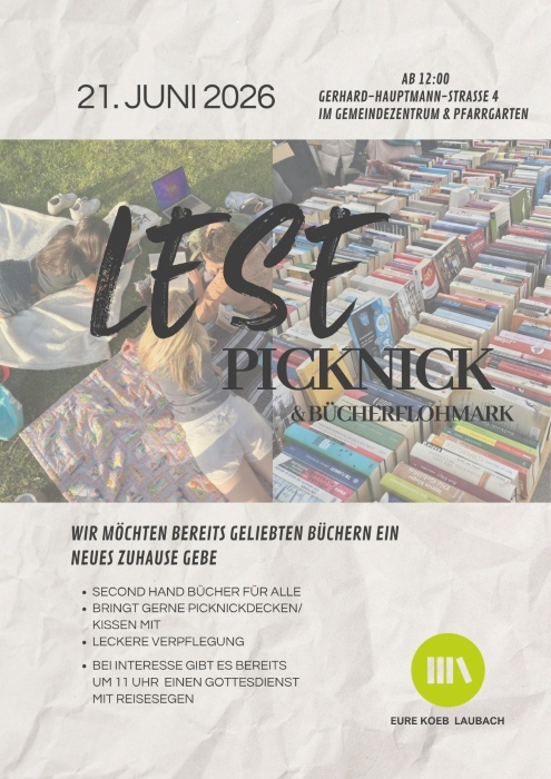 Bücherflohmarkt und Lesepicknick
